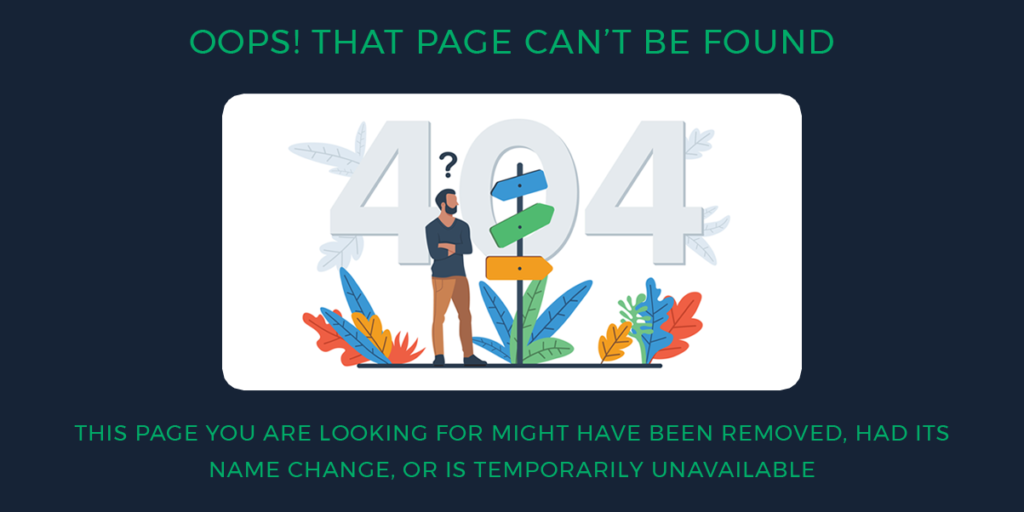 404 page not found